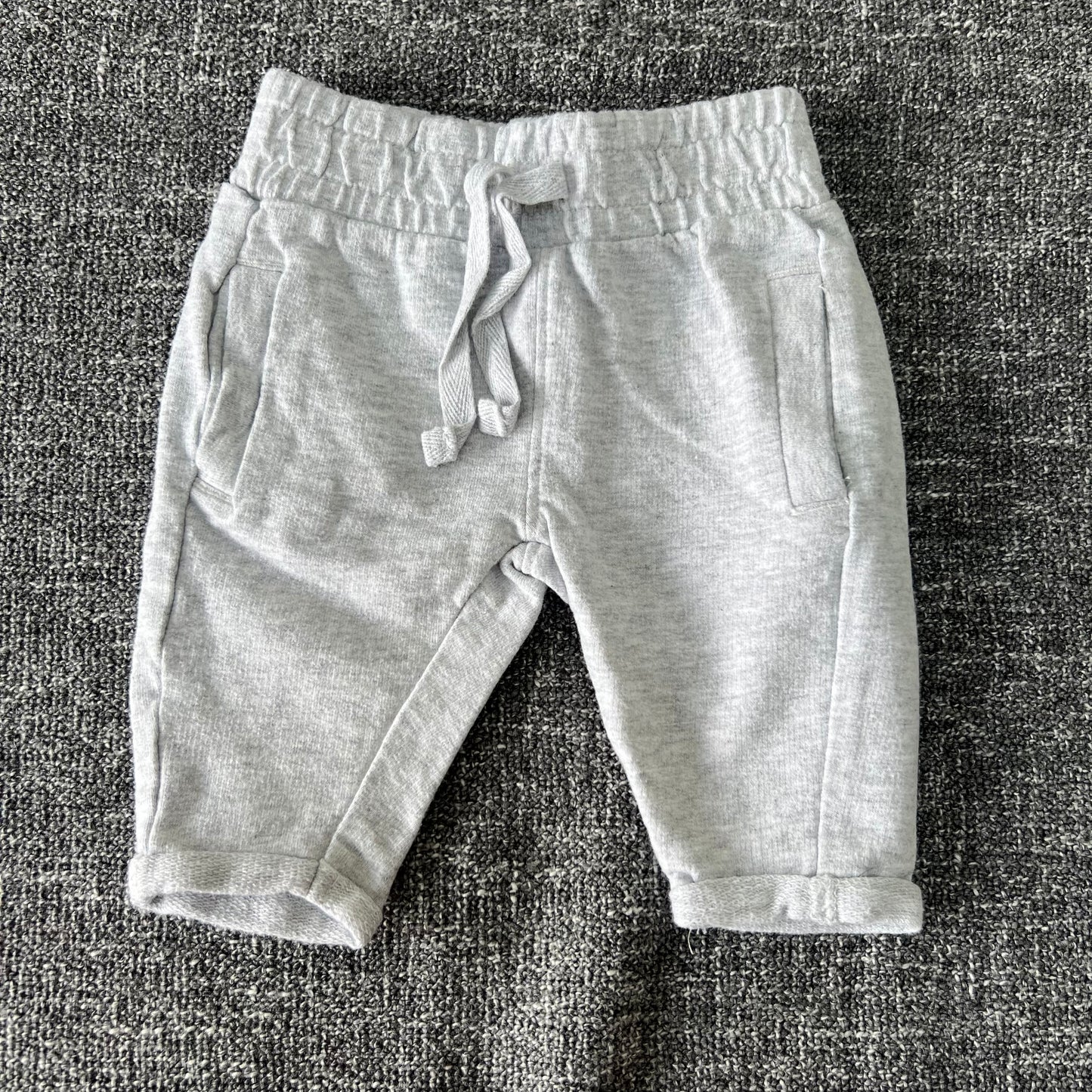 Unisex Newborn Plain Grey Joggers