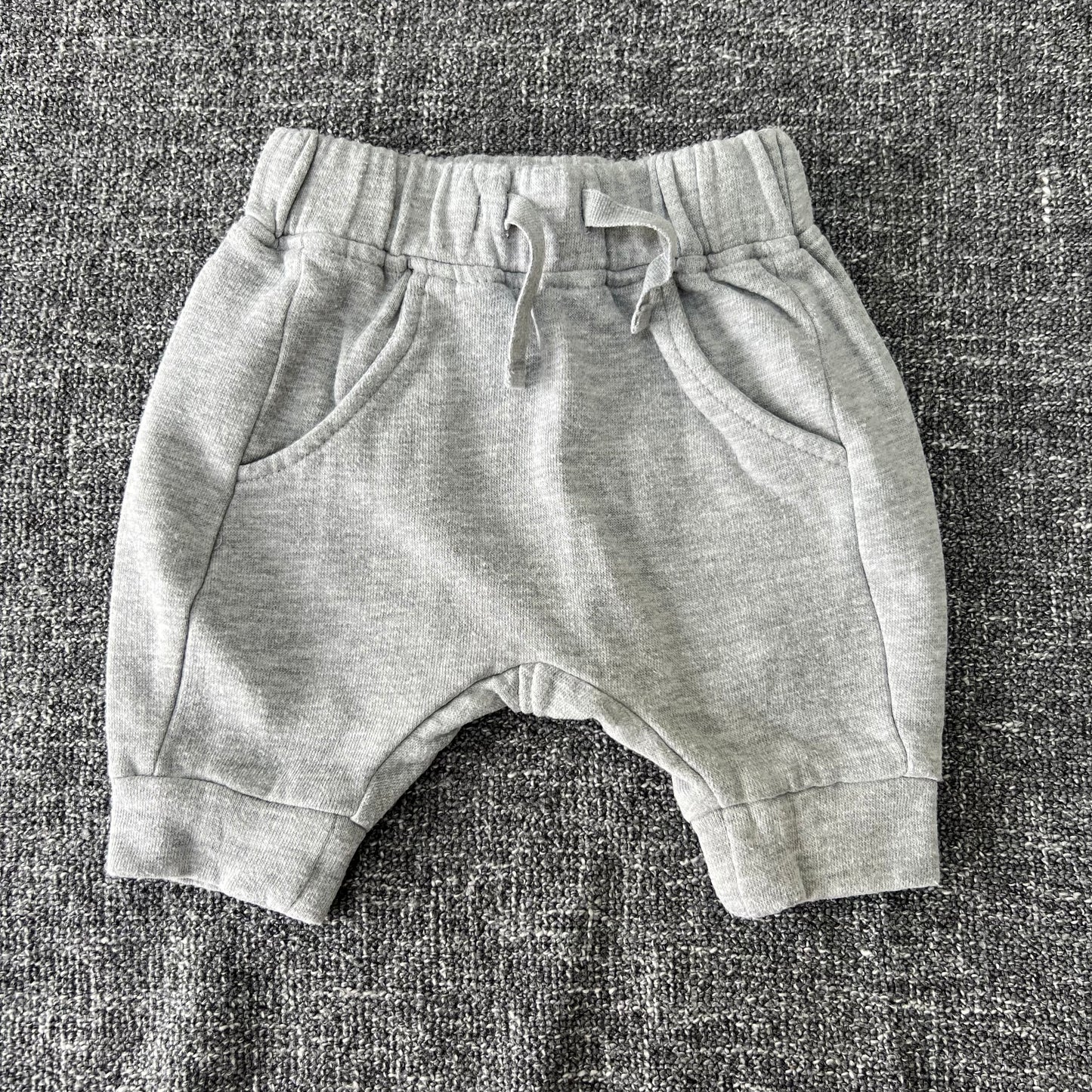 Unisex Newborn Plain Grey Joggers