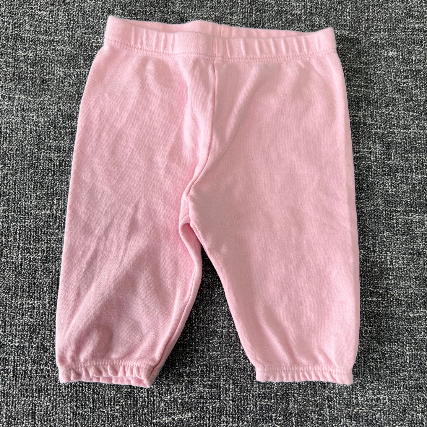 Girls 0-3 Month Plain Pink Joggers