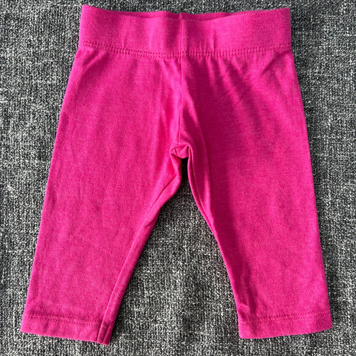 Girls Newborn Plain Pink Leggings