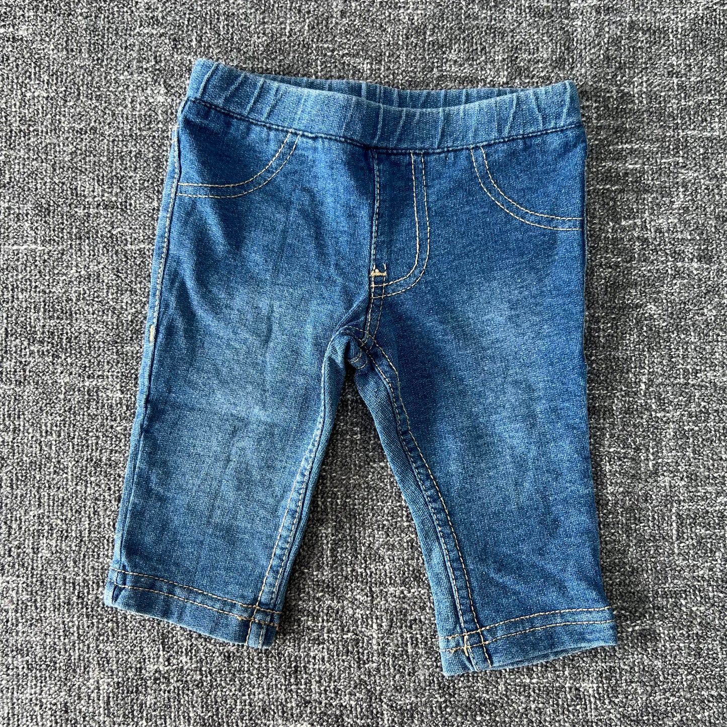 Girls Newborn Blue Jeggings