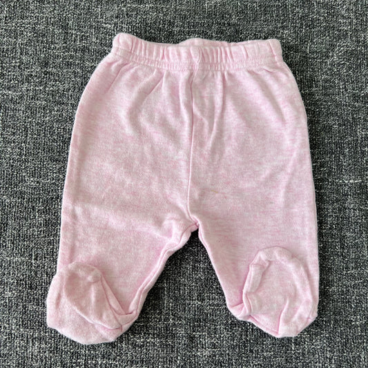 Girls Newborn Leggings With Feet