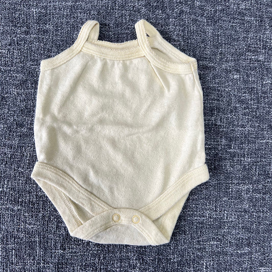 Girls Newborn Yellow Sleeveless Bodysuit