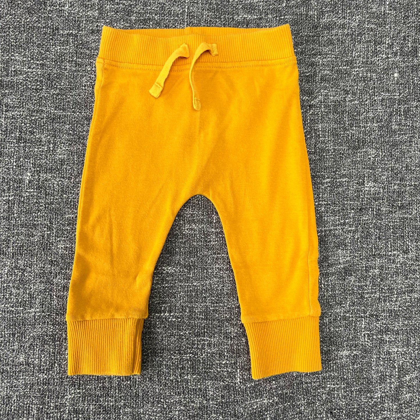 Boys 0-3 Month Plain Yellow Leggings