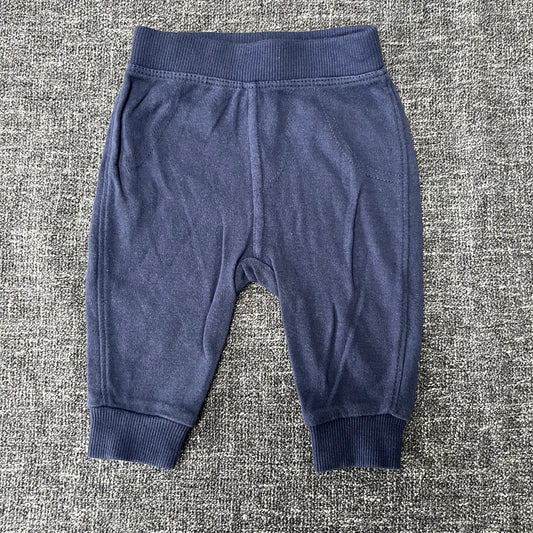 Boys 0-3 Month Plain Blue Leggings