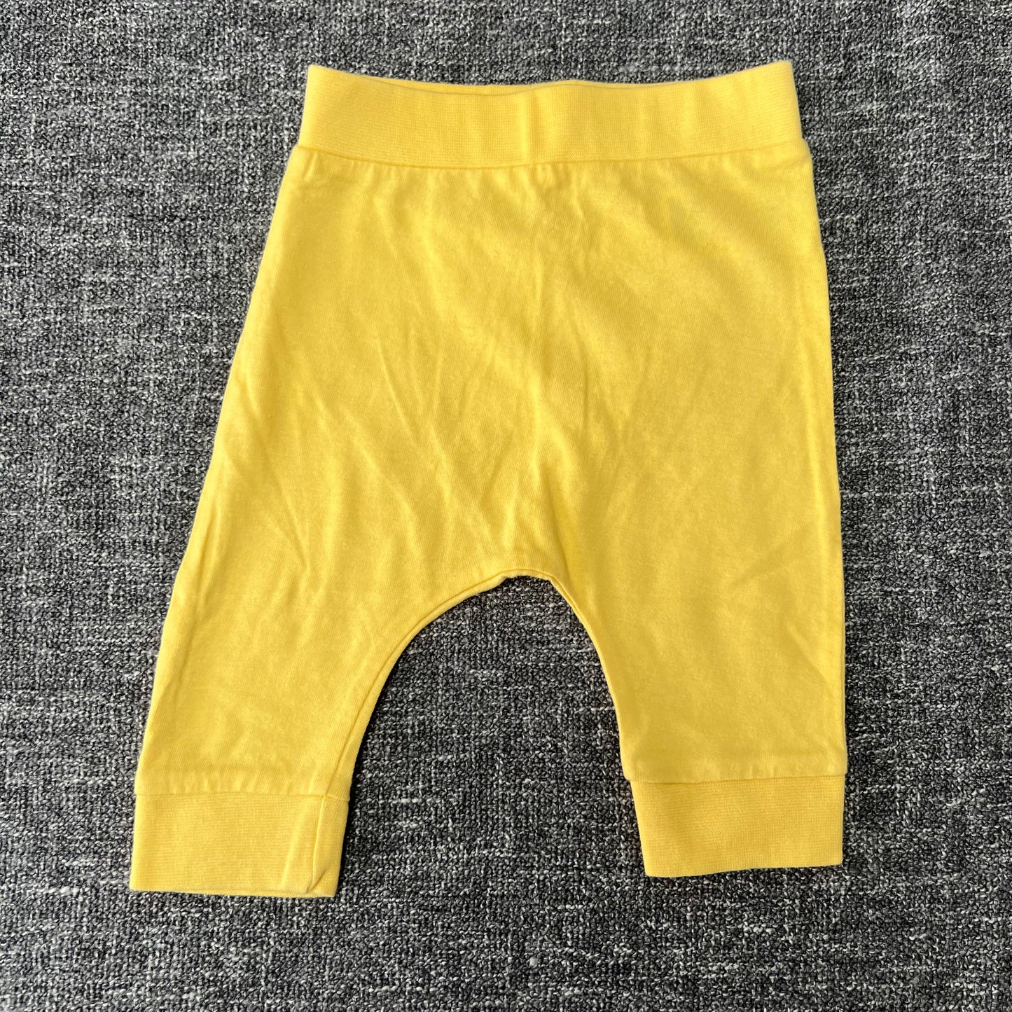 Boys 0-3 Month Plain Yellow Leggings