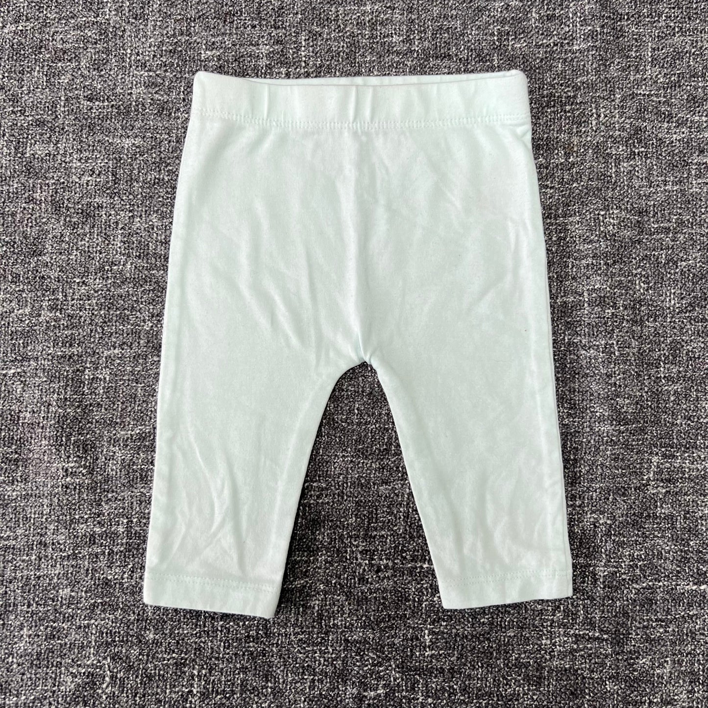 Boys 0-3 Month Plain Light Green Leggings