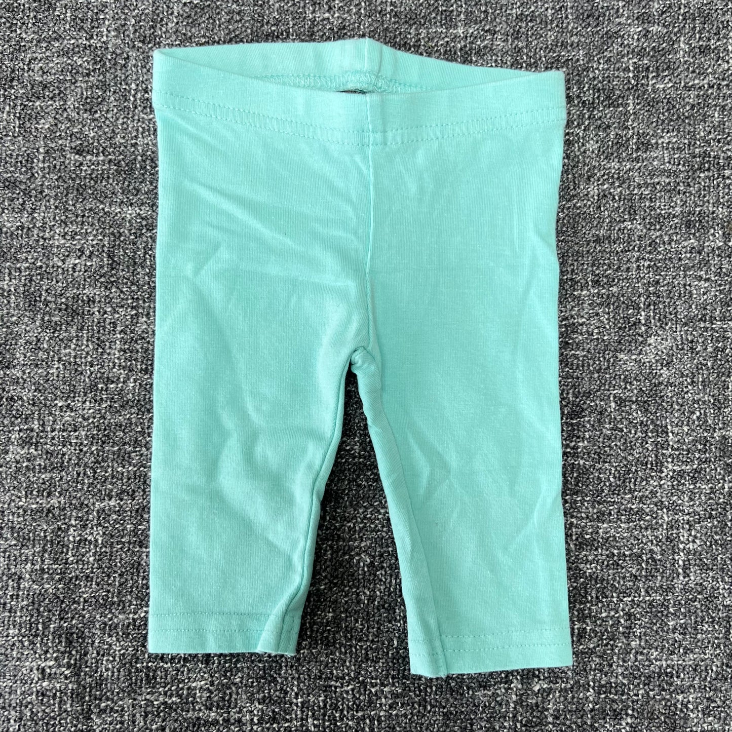 Boys 0-3 Month Plain Turquoise Leggings