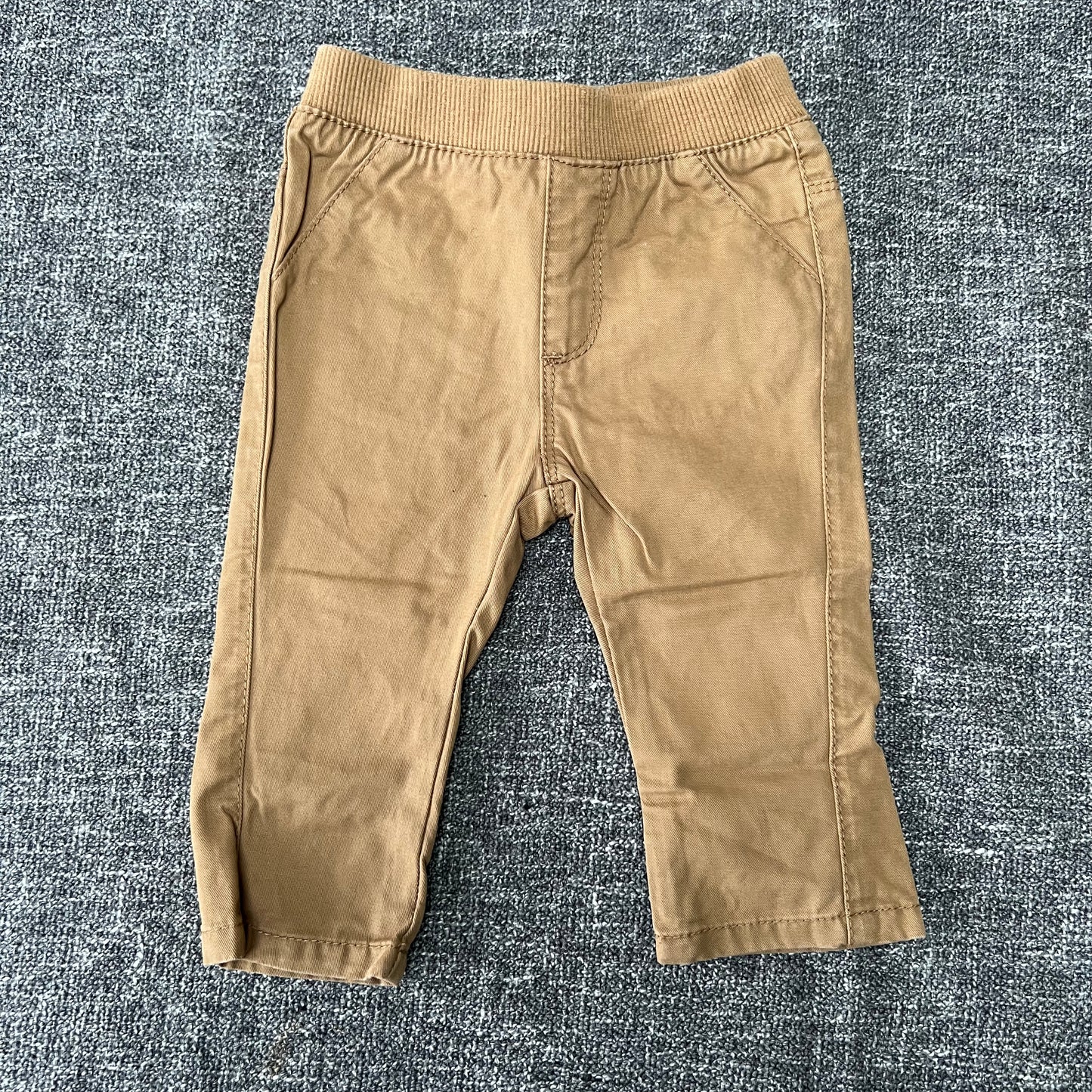 Boys 0-3 Month Tan Chino Style Trousers