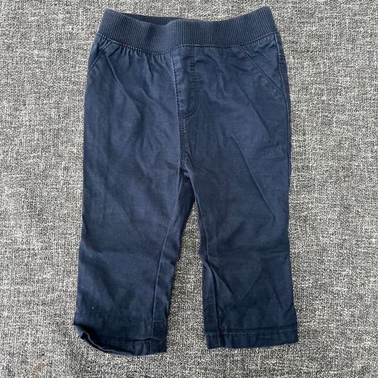 Boys 0-3 Month Blue Chino Style Trousers