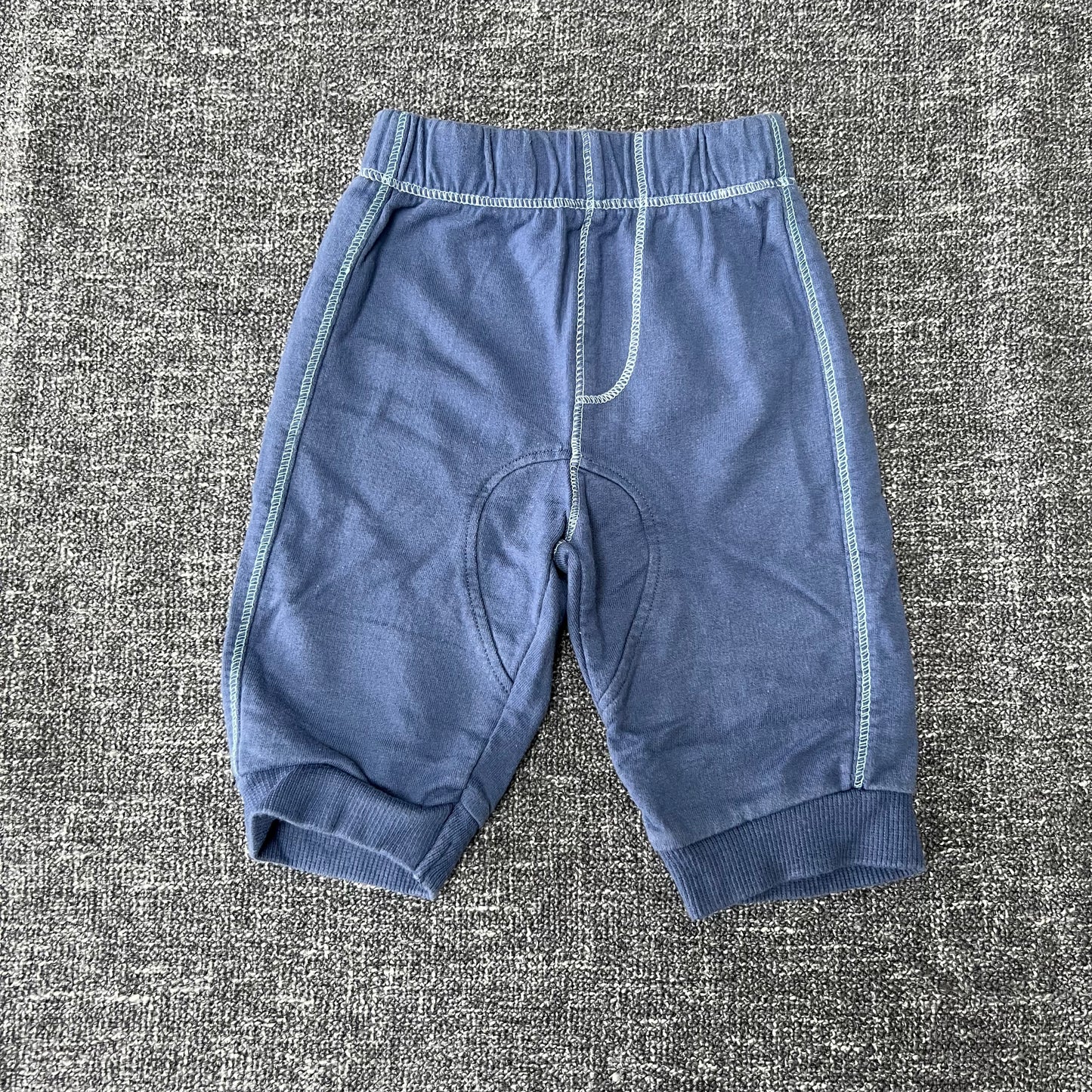 Boys 0-3 Month Plain Blue Light Weight Joggers