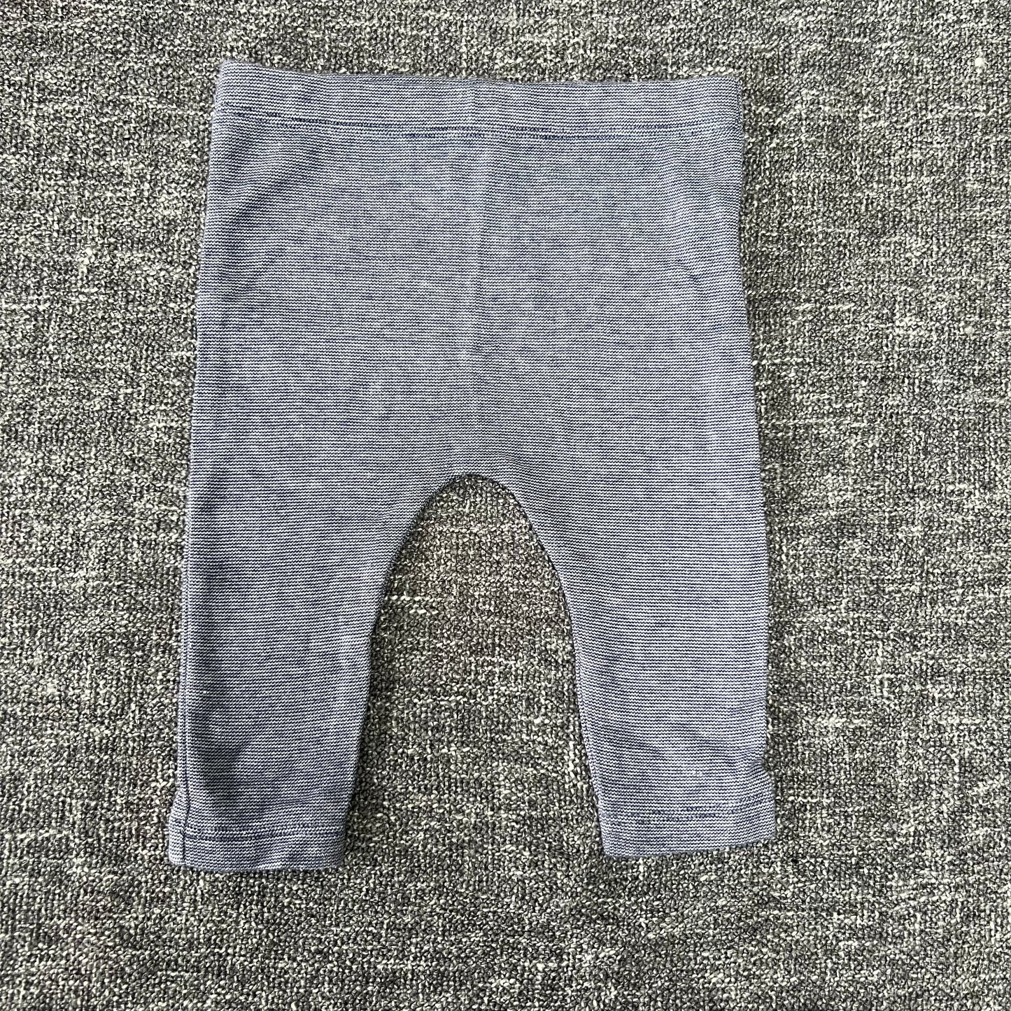 Boys 0-3 Month Blue & White Leggings