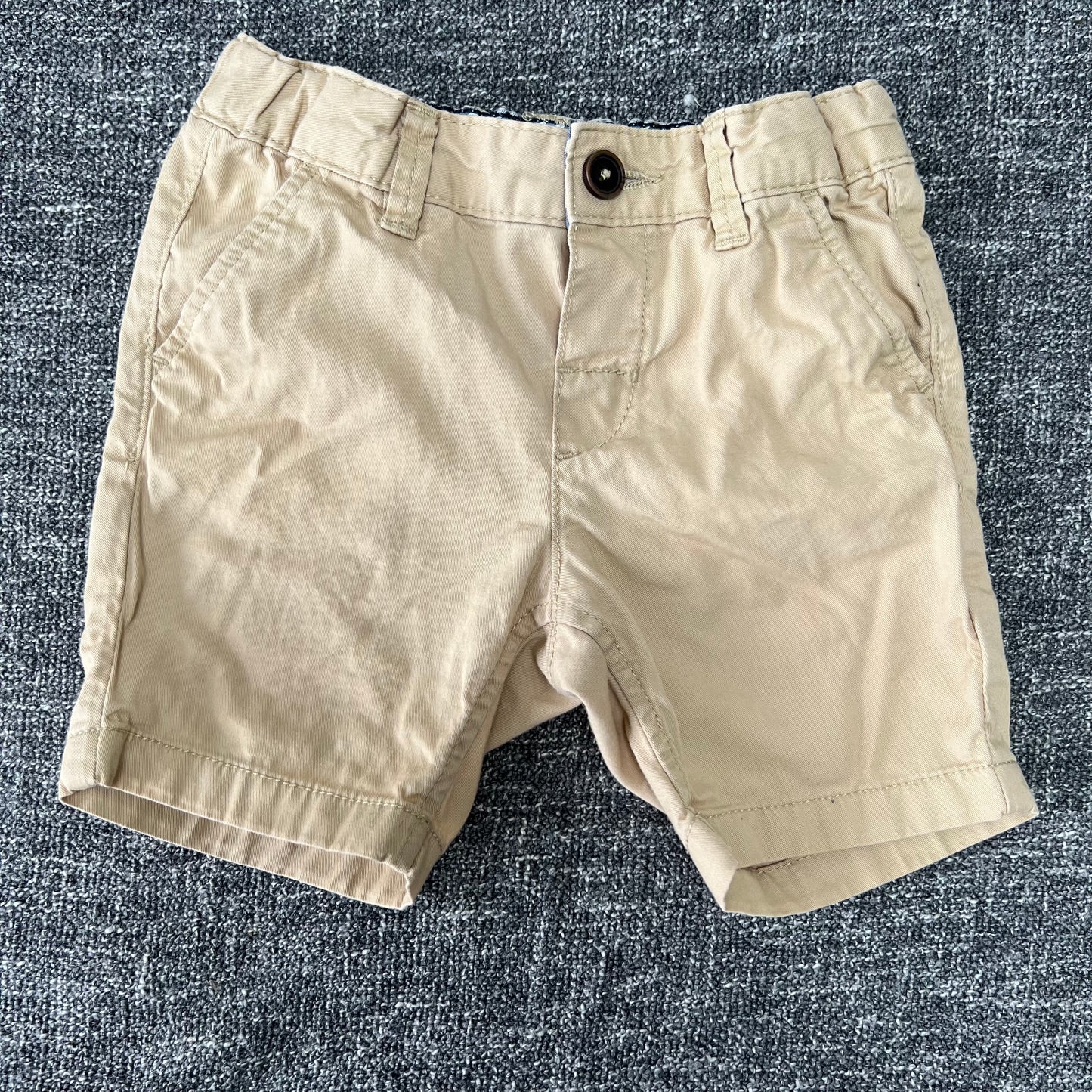 Boys 3-6 Month Beige Chino Style Shorts