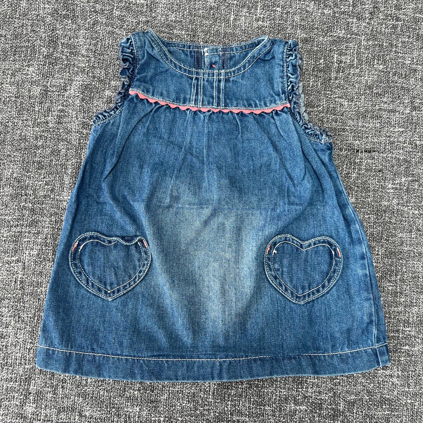 Girls 0-3 Month Denim Dress