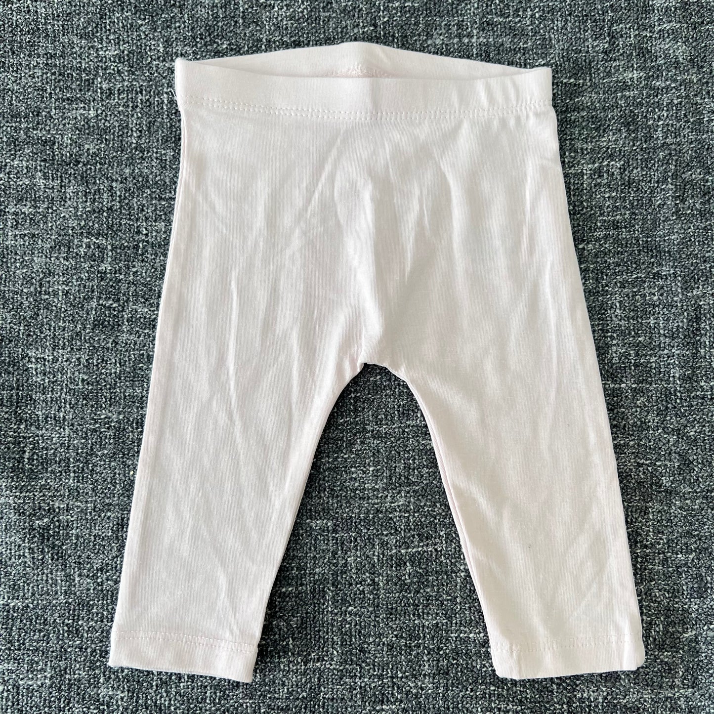 Girls 0-3 Month Plain Pale Pink Leggings