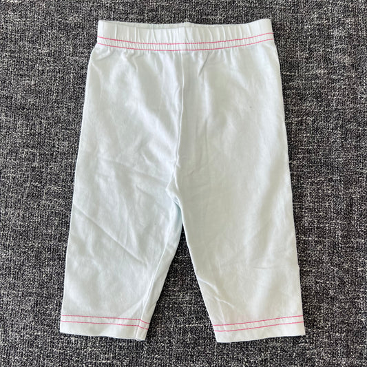 Girls 0-3 Month Plain White Leggings