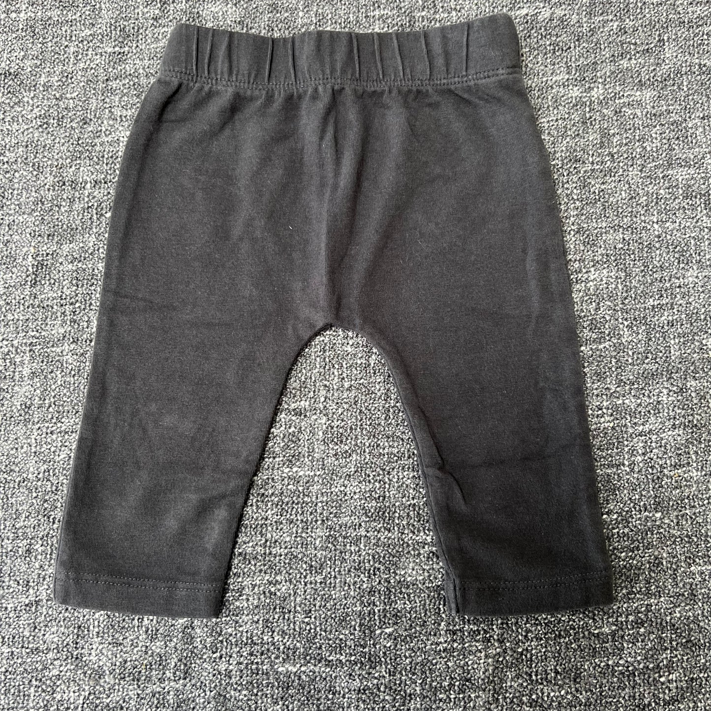 Unisex 0-3 Month Plain Grey Leggings