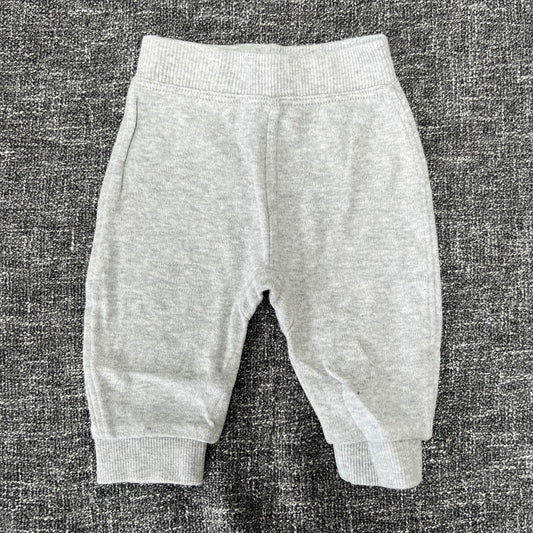 Unisex 0-3 Month Plain Grey Joggers