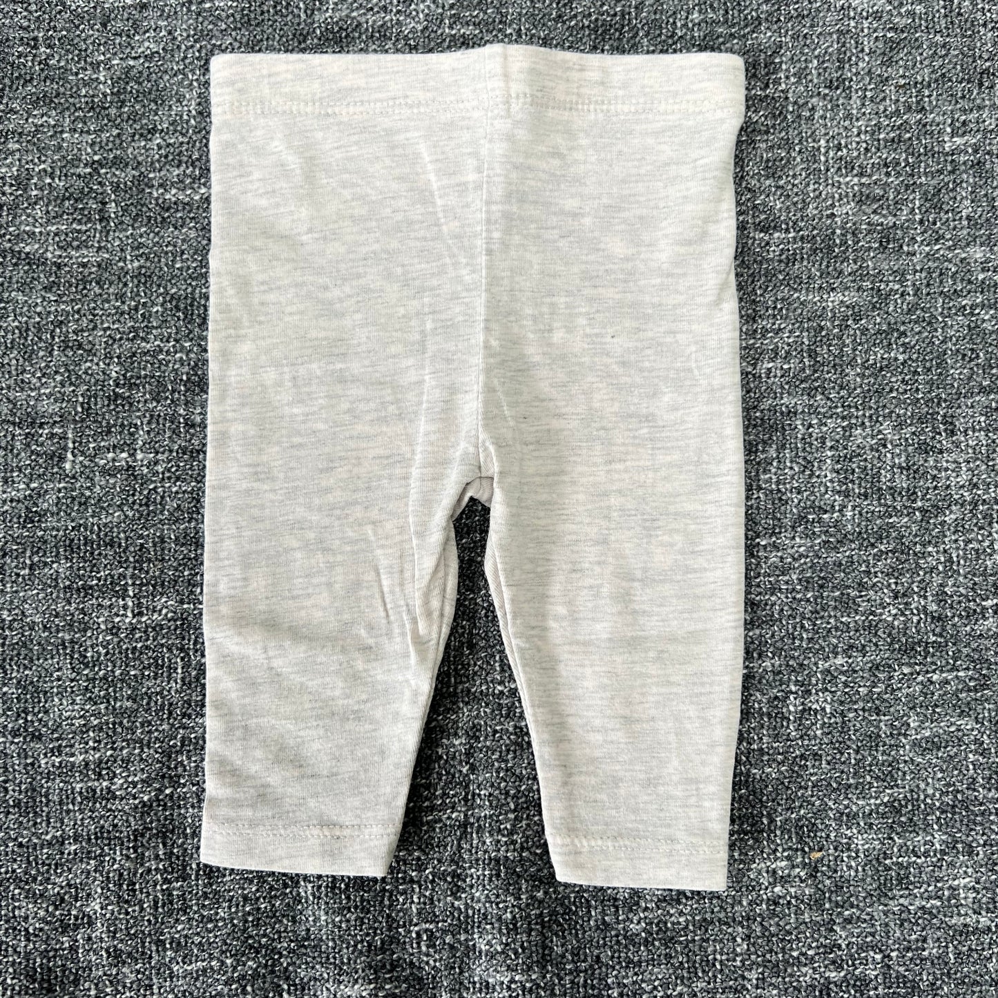 Unisex 0-3 Month Plain Grey Leggings