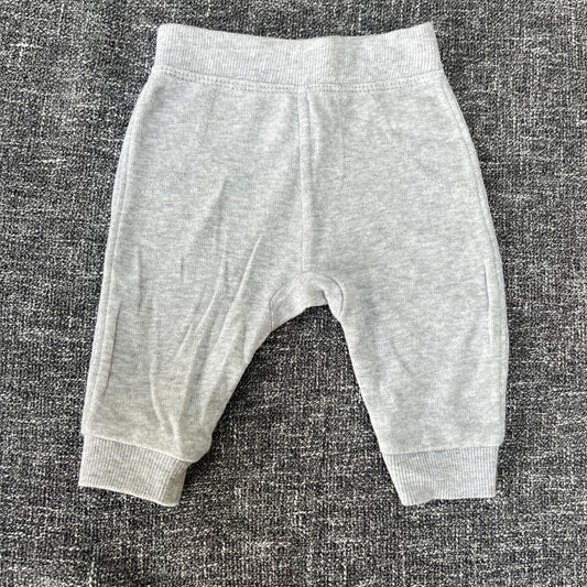 Unisex 0-3 Month Plain Grey Joggers