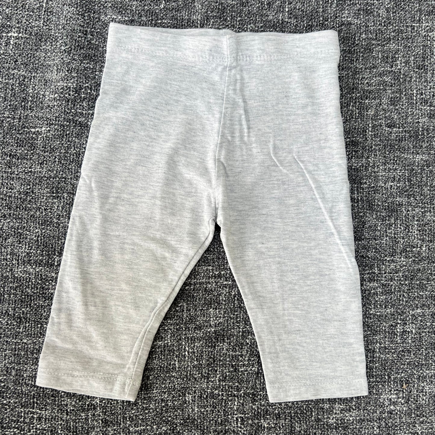 Unisex 0-3 Month Plain Grey Leggings