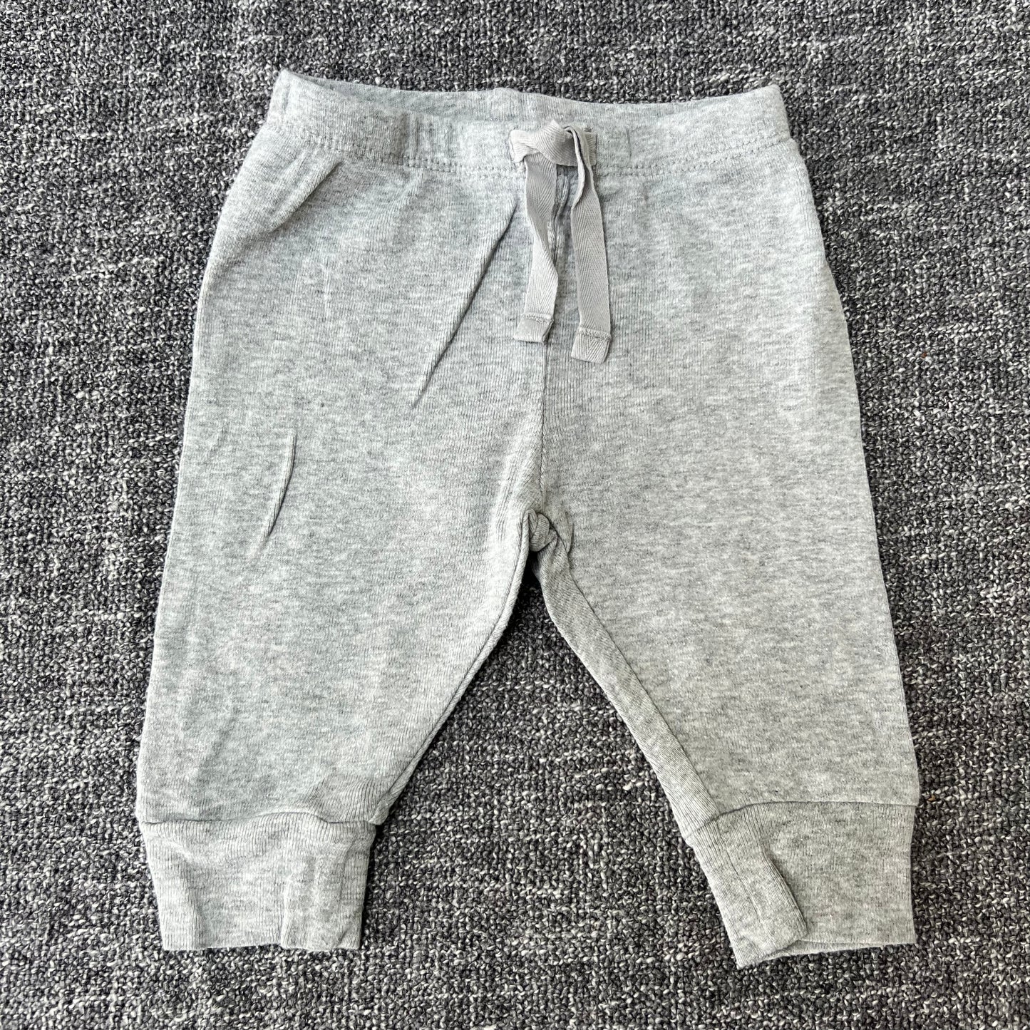 Unisex 0-3 Month Plain Grey Joggers