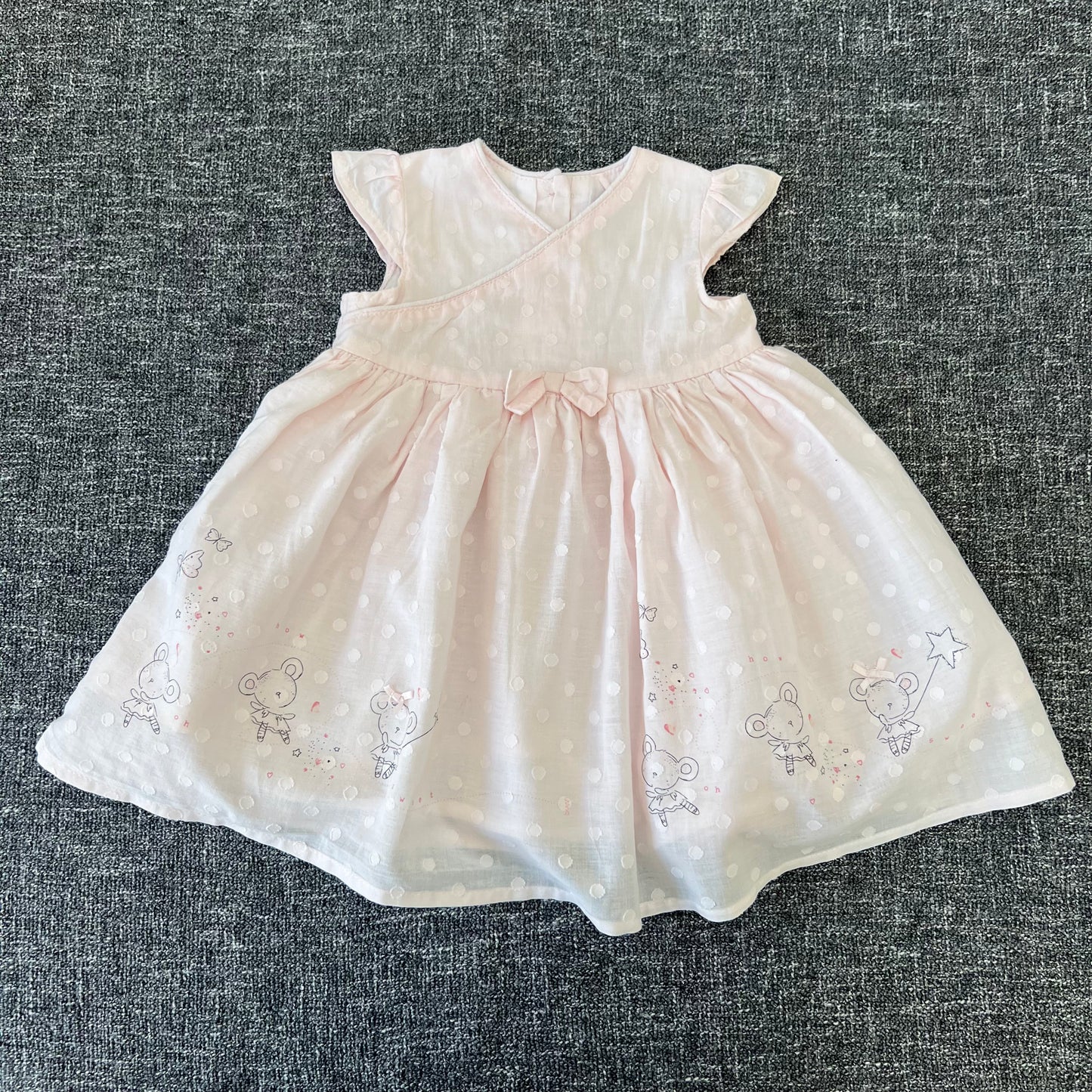 Girls 3-6 Month Peach Summer Dress