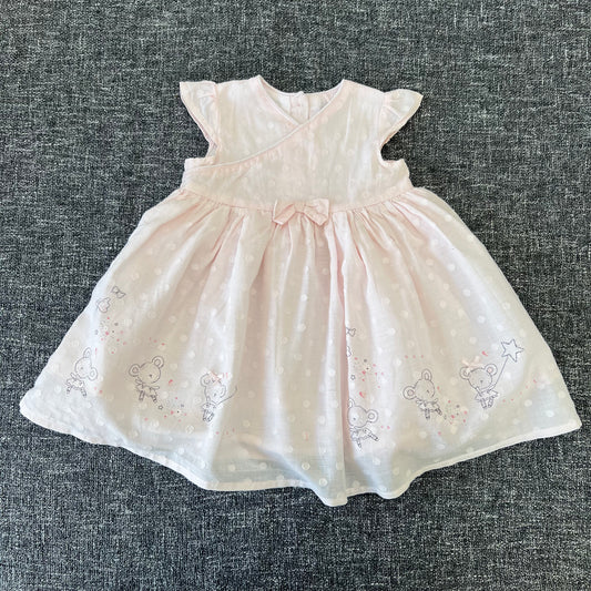 Girls 3-6 Month Peach Summer Dress