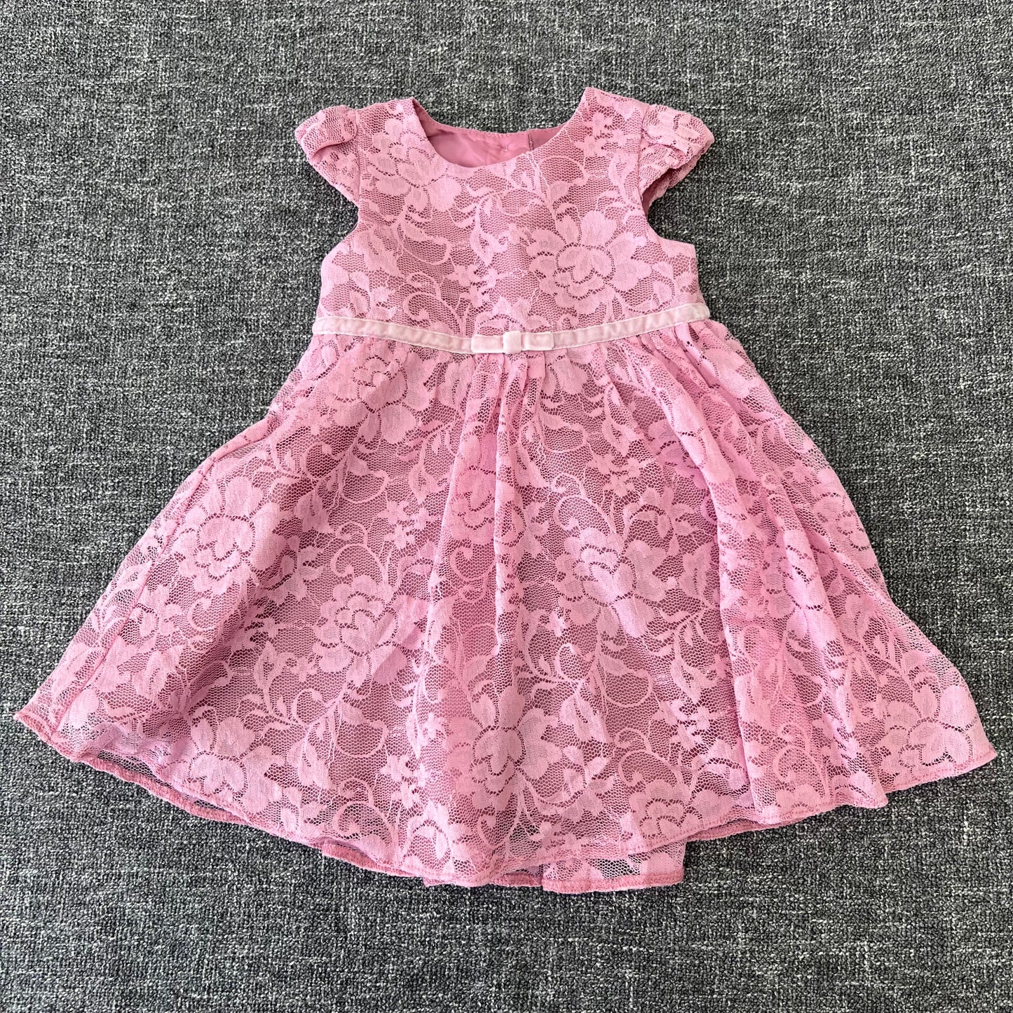 Girls 3-6 Month Pink Lace Summer DRess