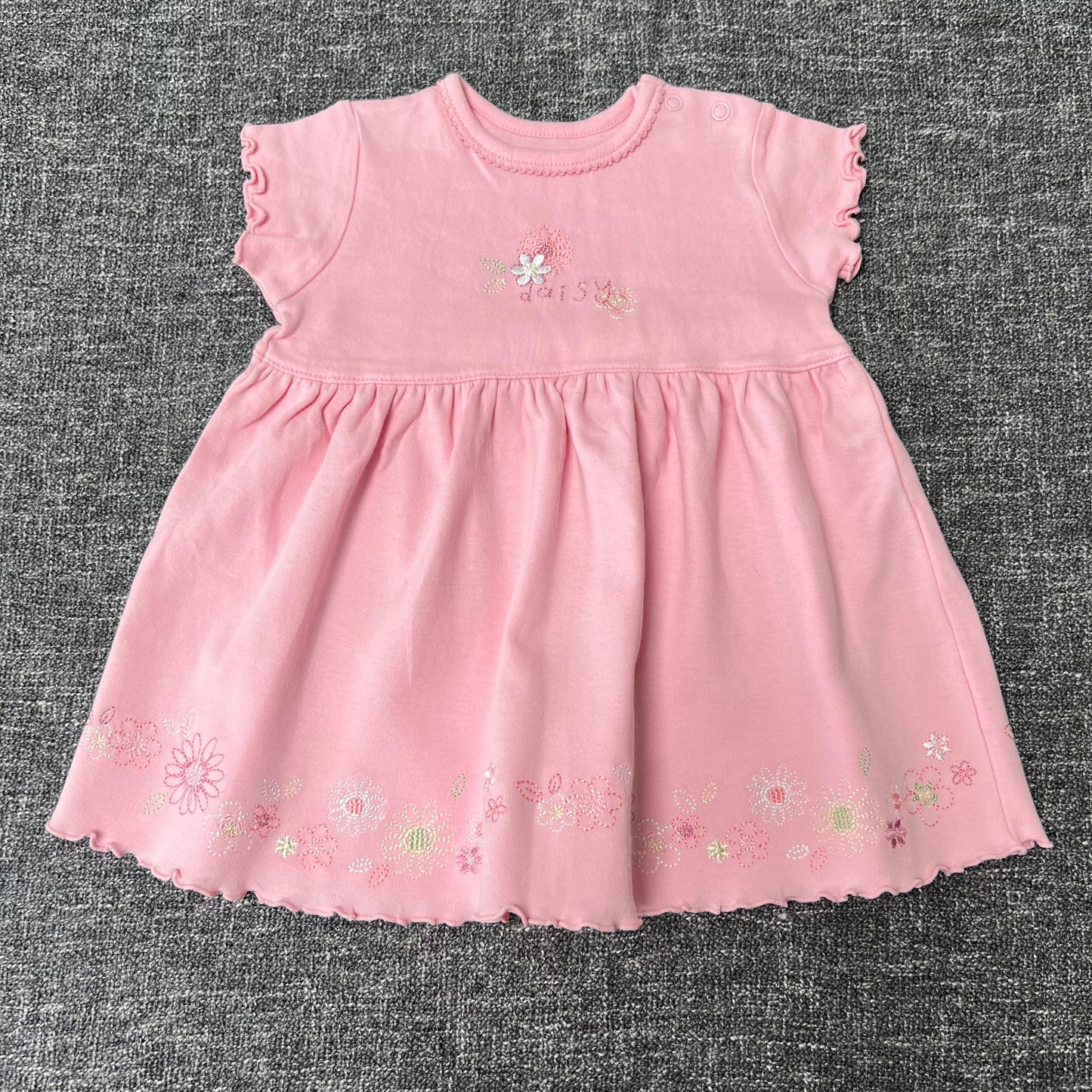 Girls 3-6 Month Pink Jersey "Daisy" Summer Dress