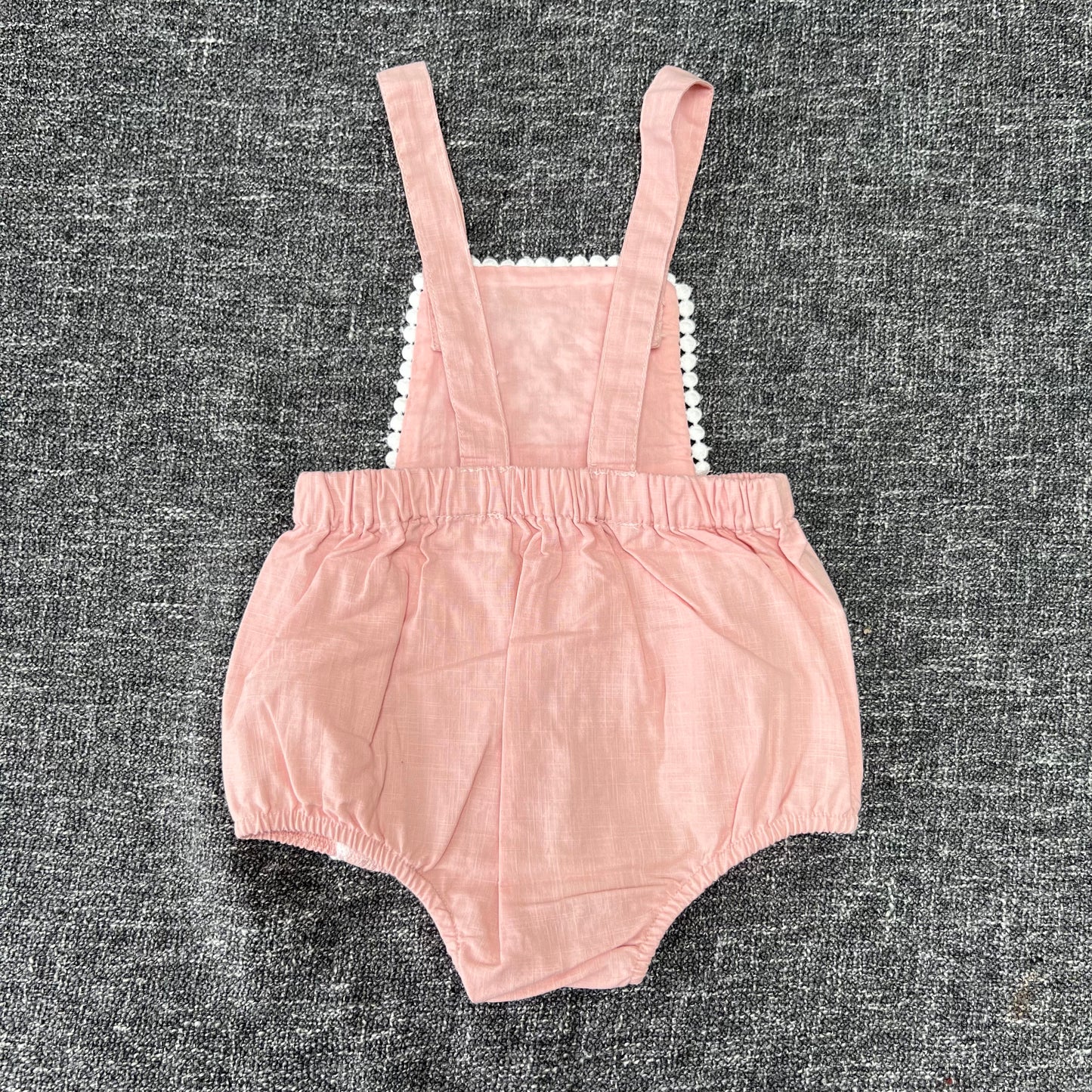 Girls 3-6 Month Peach Summer Dungarees