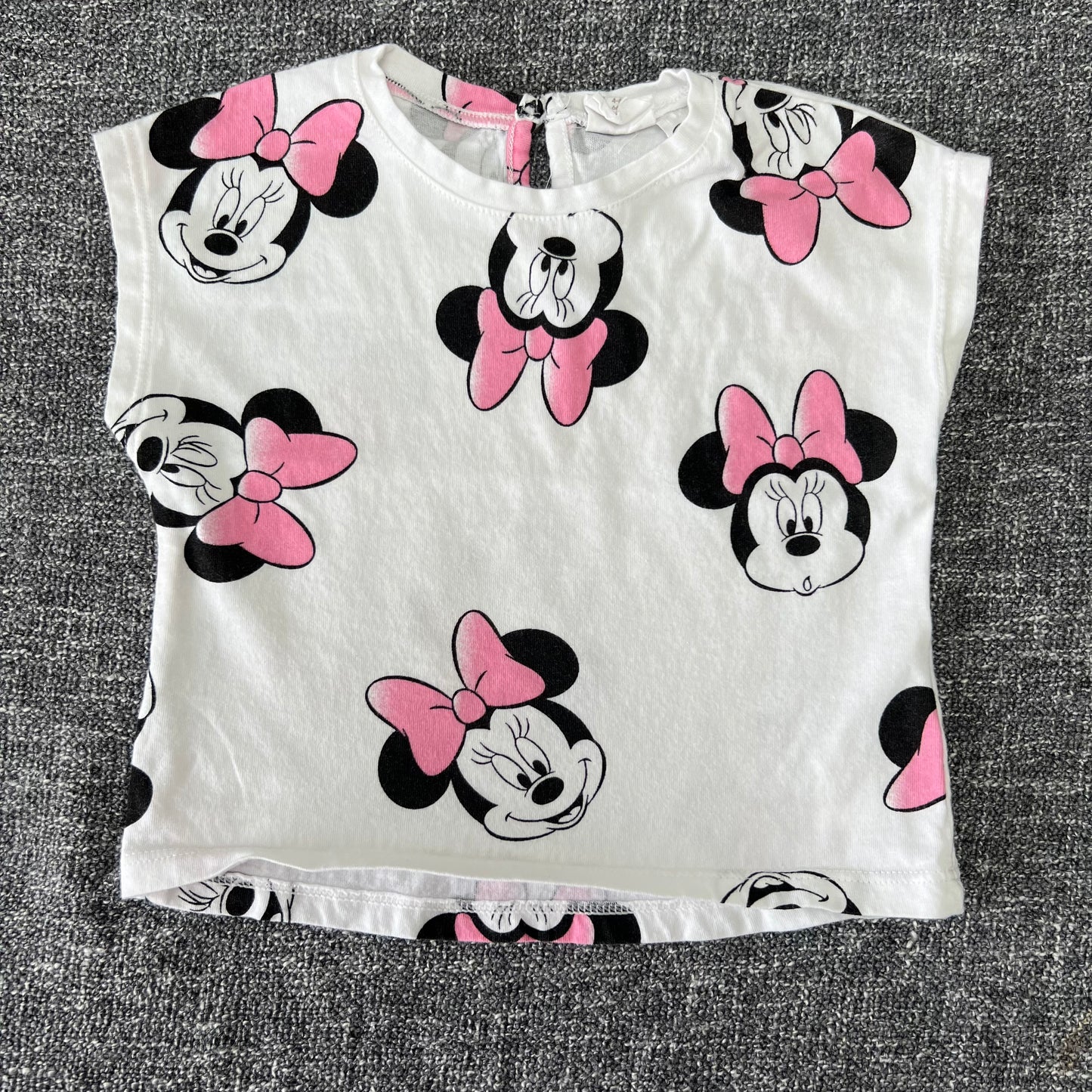 Girls 3-6 Month White 'Minnie Mouse" T-shirt