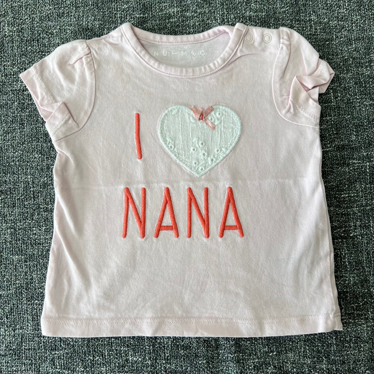 Girls 3-6 Month Light Pink "I Love Nana" T-shirt