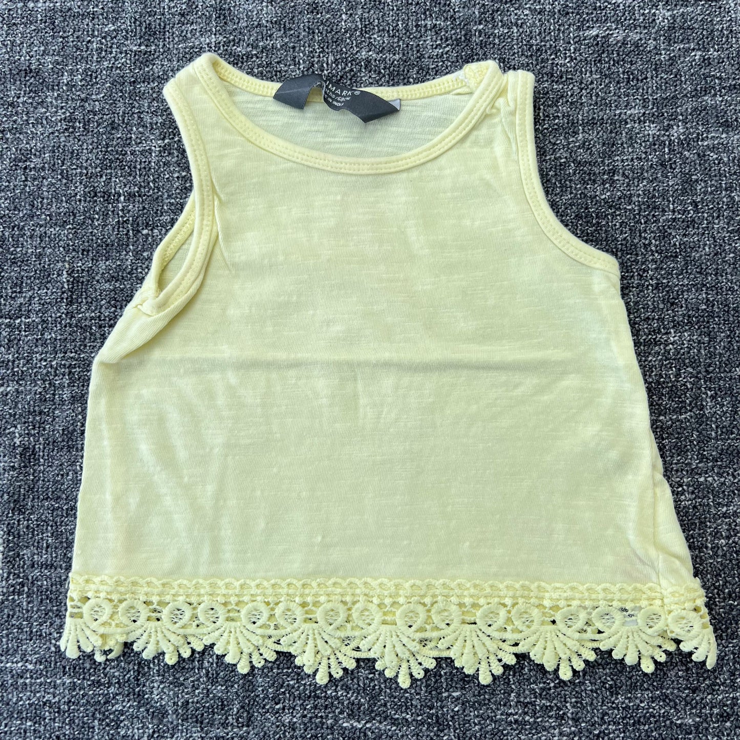 Girls 3-6 Month Plain Yellow Vest Top