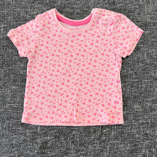 Girls 3-6 Month Pink Floral T-shirt