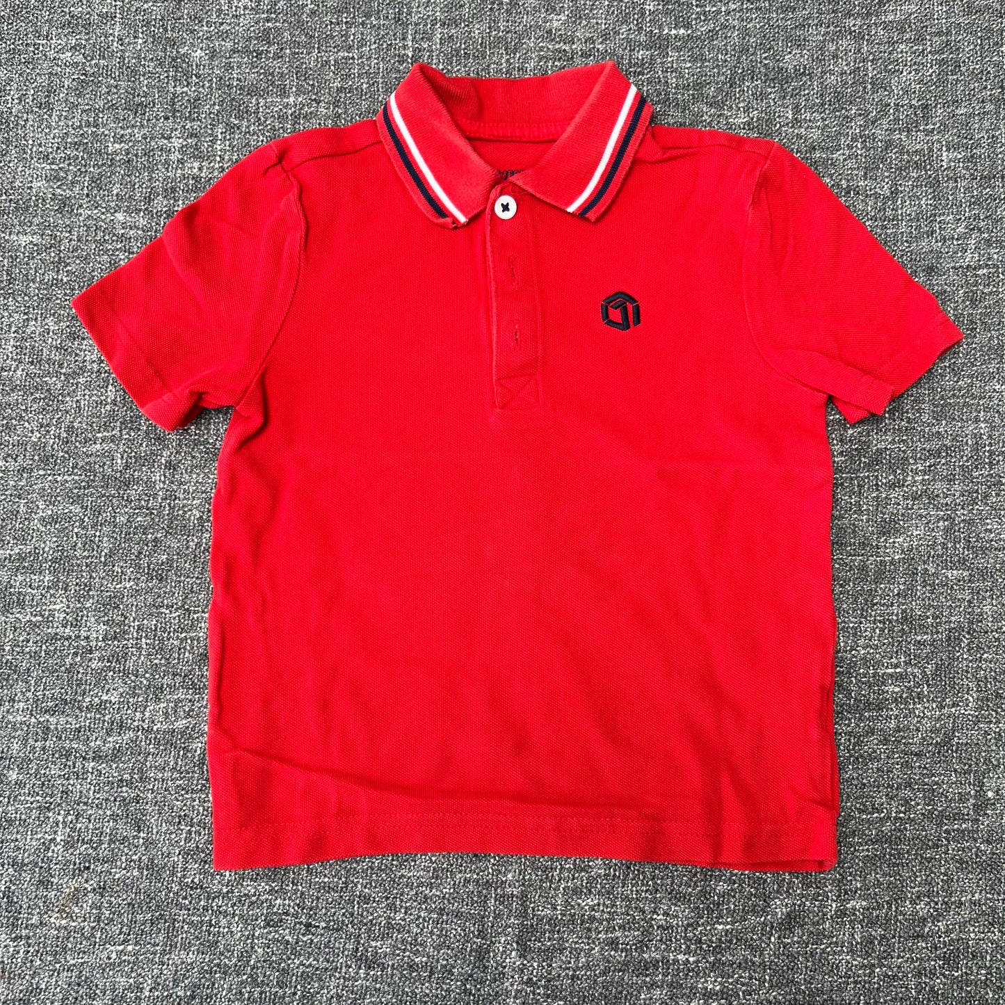 Boys 3-4 Year Plain Red Polo Shirt