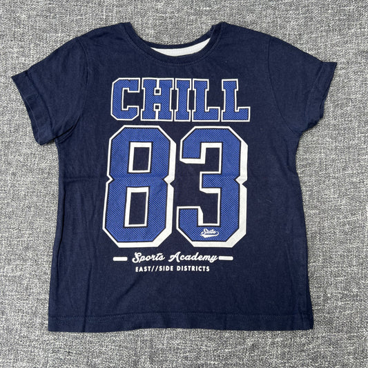 Boys 3-4 Year "Chill 83 Sports Academy East Side Districts" Blue T-shirt