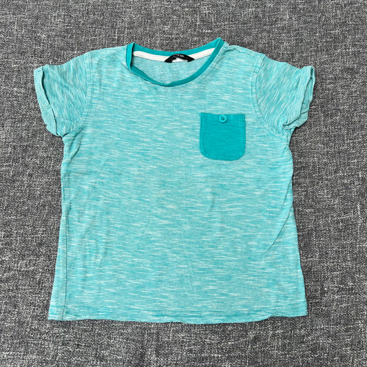 Boys 3-4 Year Turquoise T-shirt With Pocket Detail