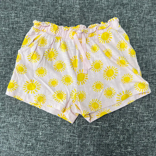 Girls 5-6 Year Pink & Yellow Sunshine Shorts