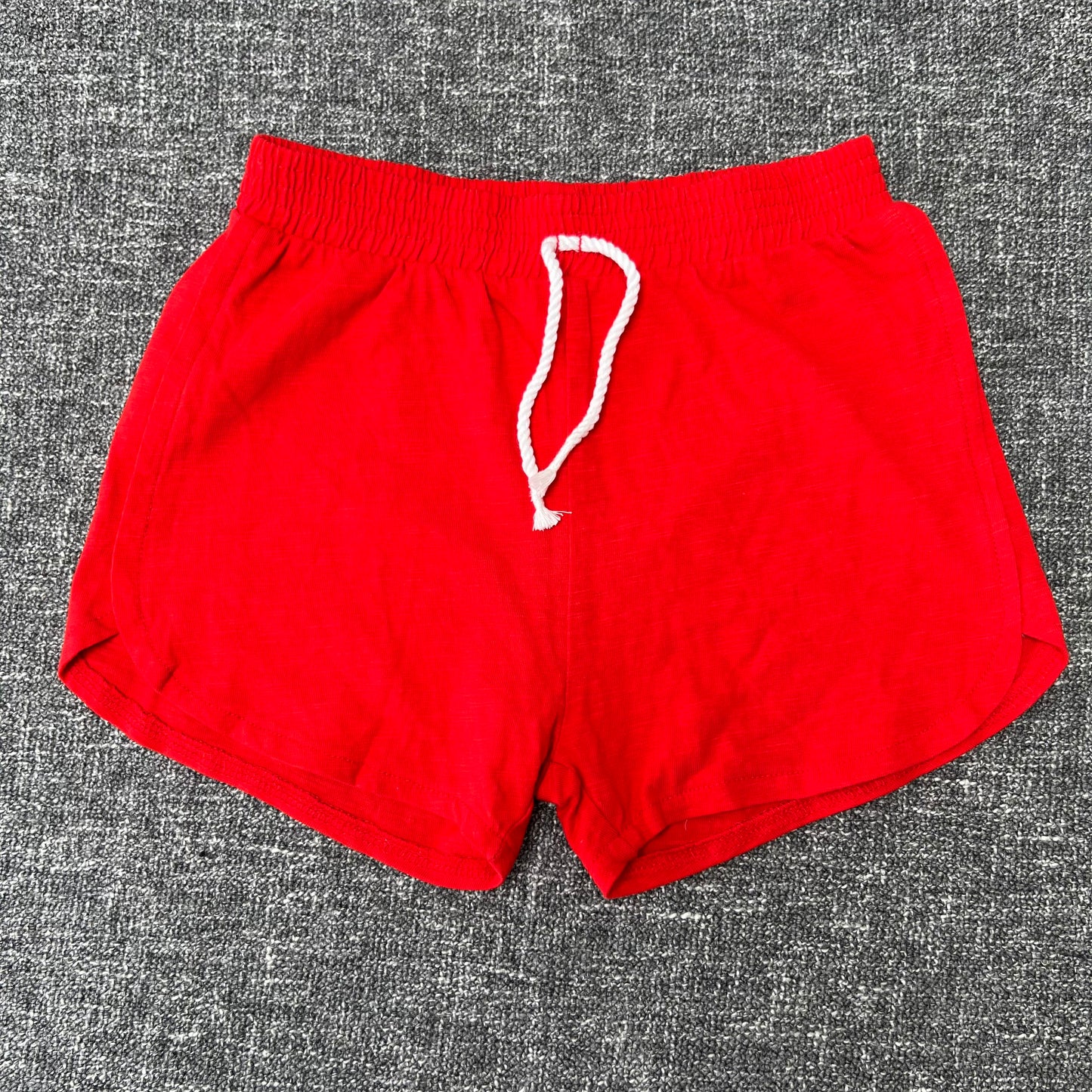 Girls 5-6 Year Plain Red Shorts