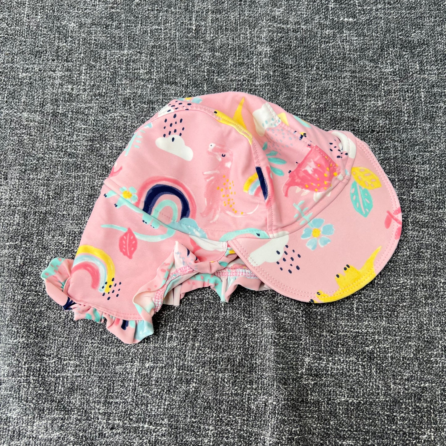 Girls 3-4 Year Pink Dinosaur Swim Hat