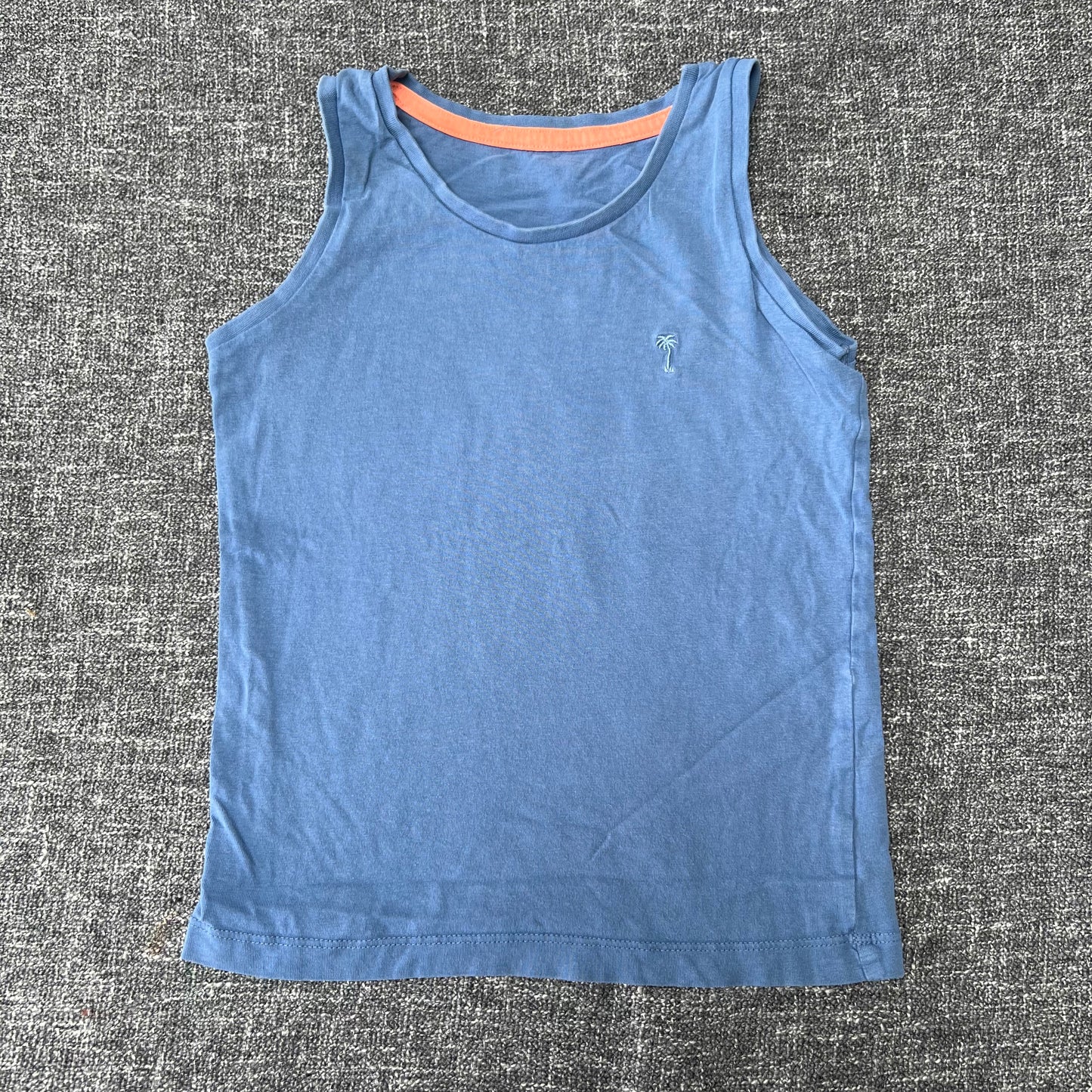 Boys 5-6 Year Plain Blue Vest Top