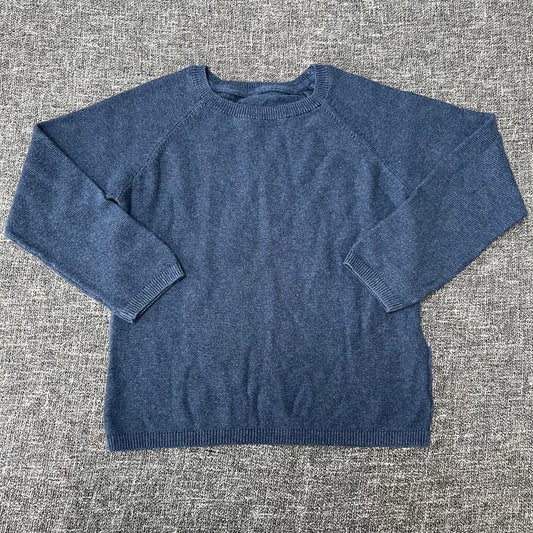 Boys 4-5 Year Plain Blue Knitted Jumper