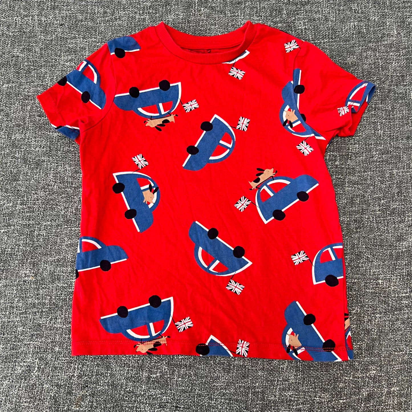 Boys 4-5 Year Red Car T-shirts