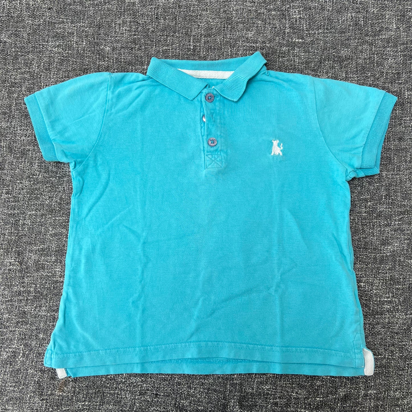 Boys 4-5 Year Plain Blue Polo Shirt