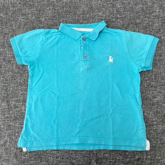 Boys 4-5 Year Plain Blue Polo Shirt