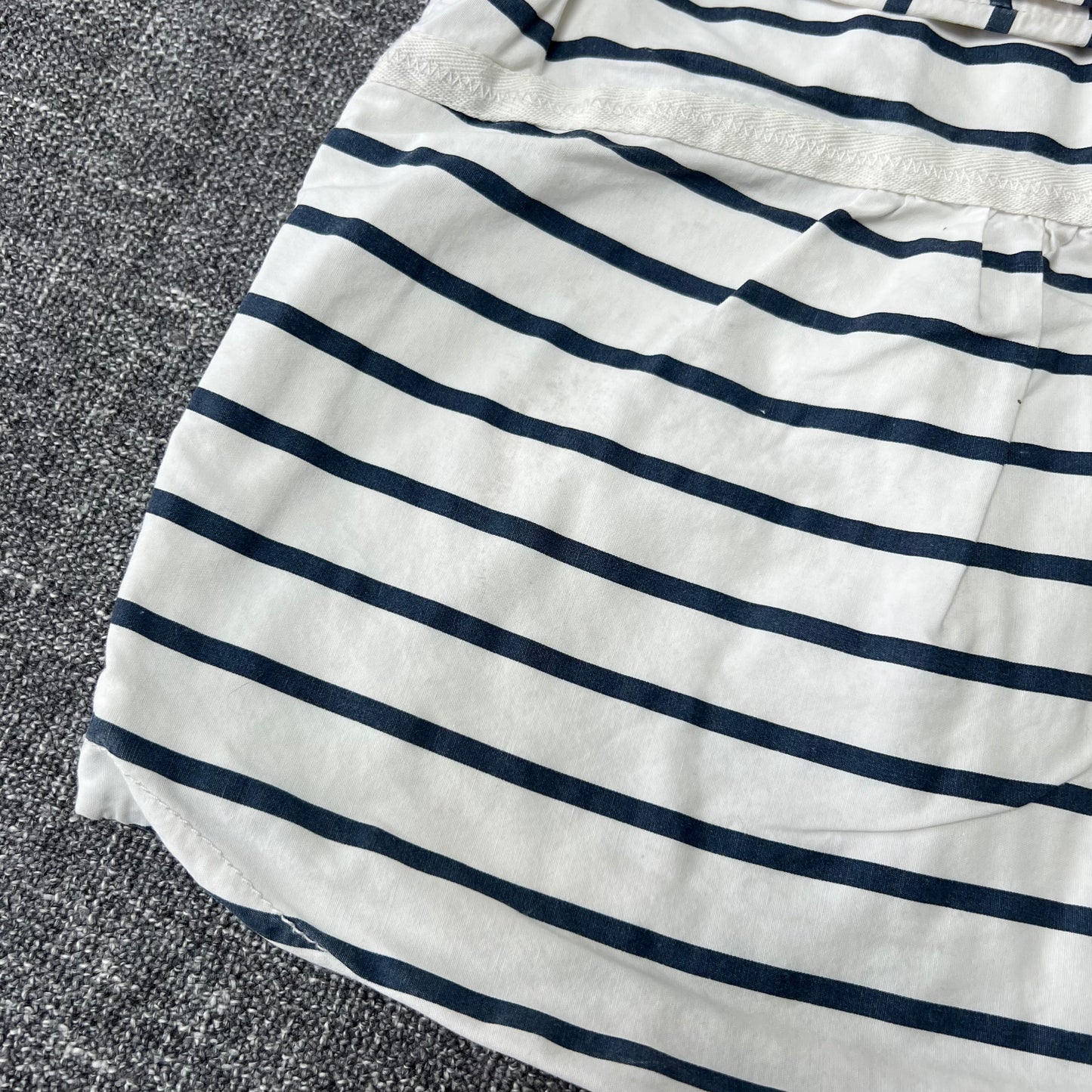 Girls 2-3 Year White & Blue Striped Jacket (PIP)