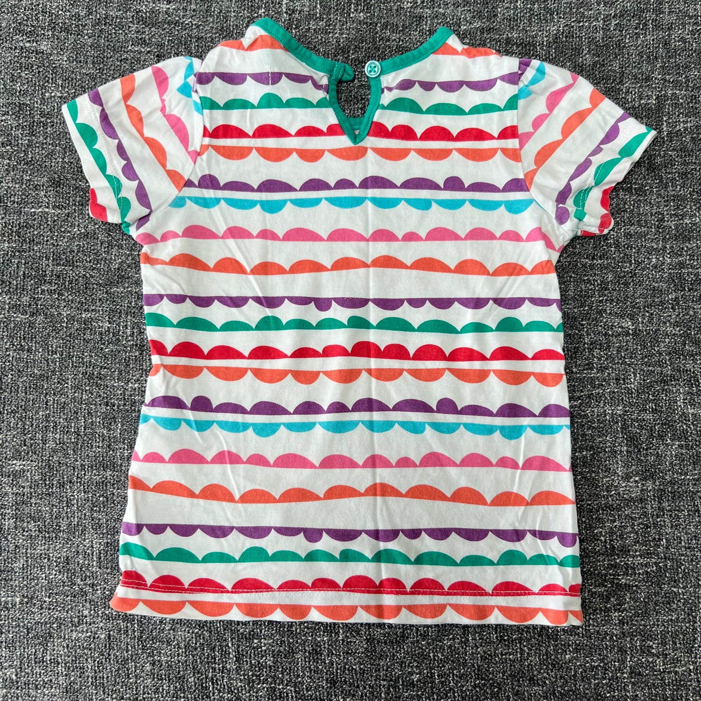 Girls 2-3 Year White & Multi Coloured T-shirt