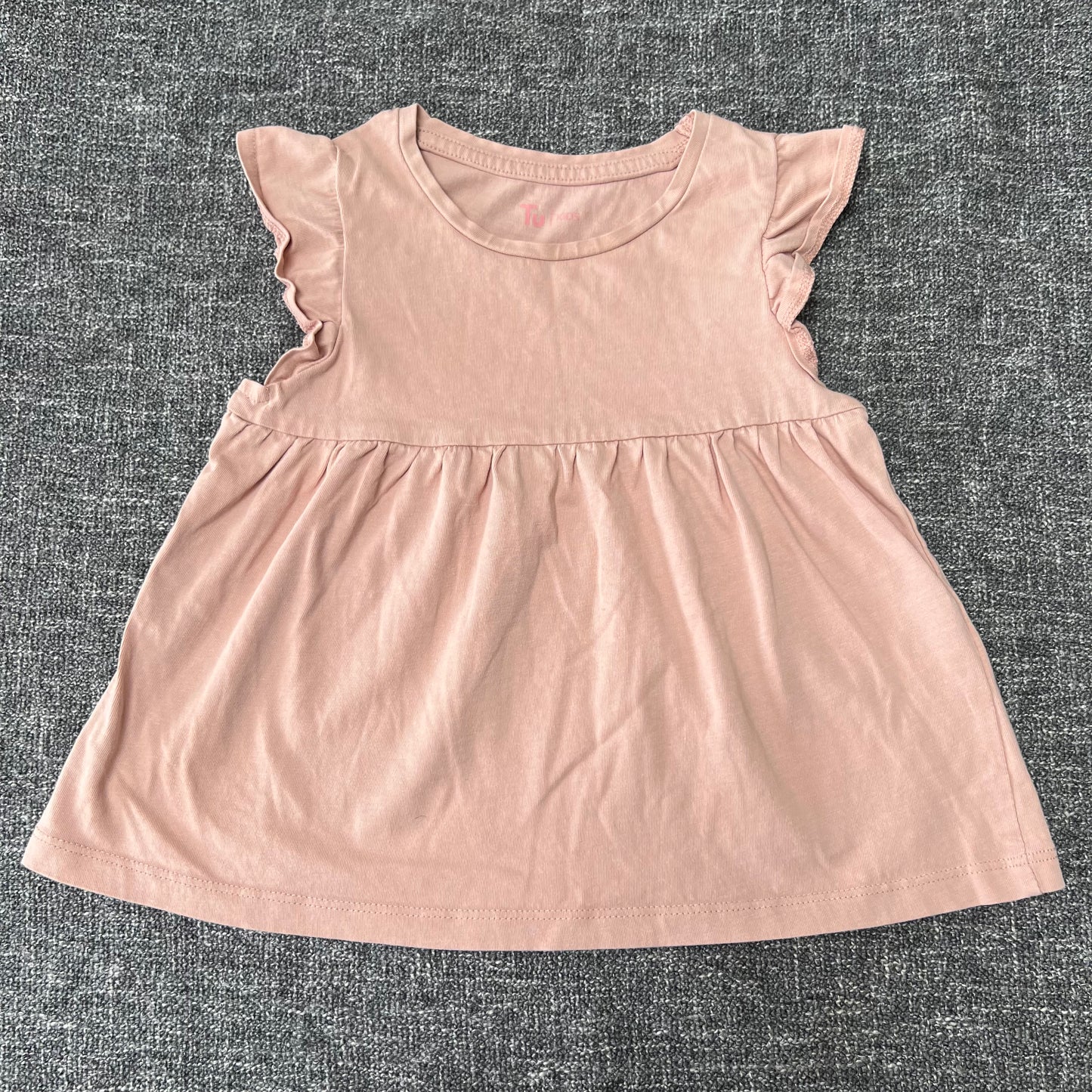 Girls 2-3 Year Plain Peach T-shirt