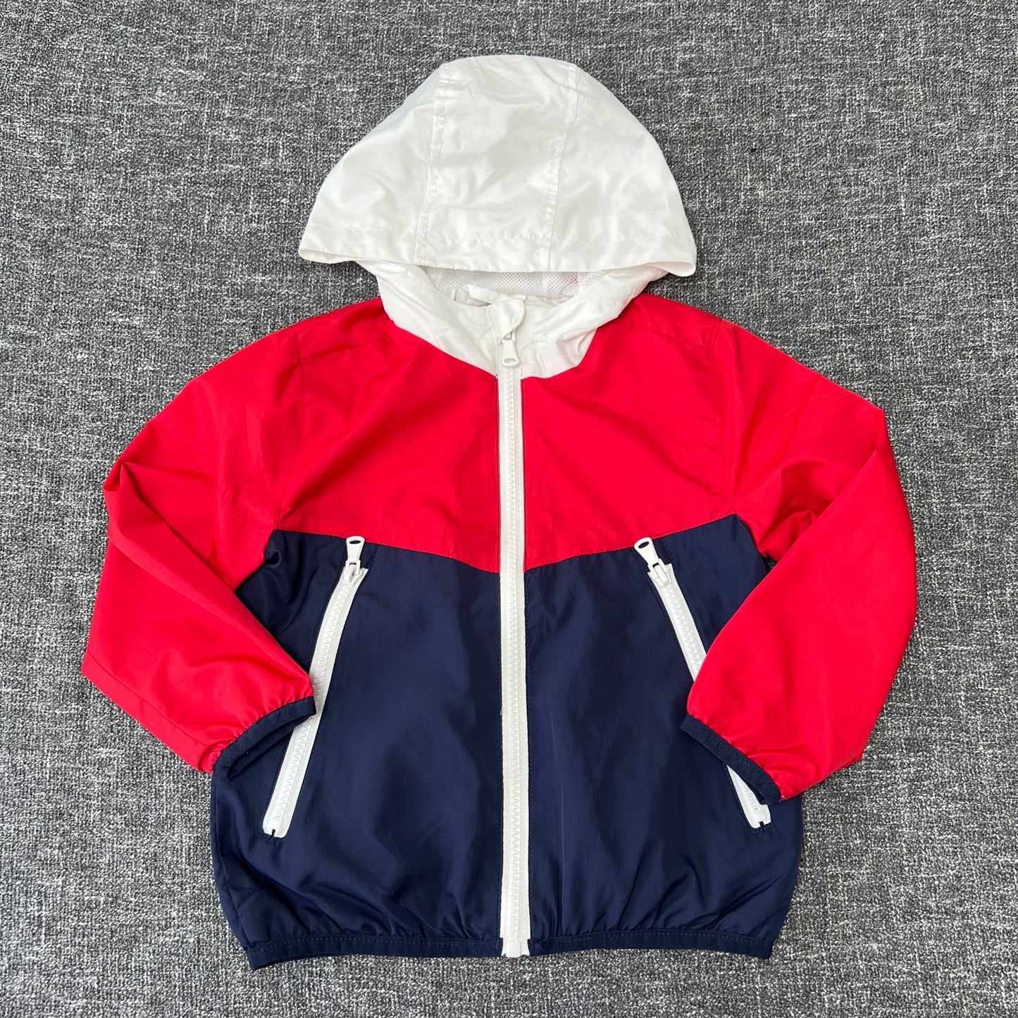 Boys 2-3 Year Red, White & Blue Hooded Jacket